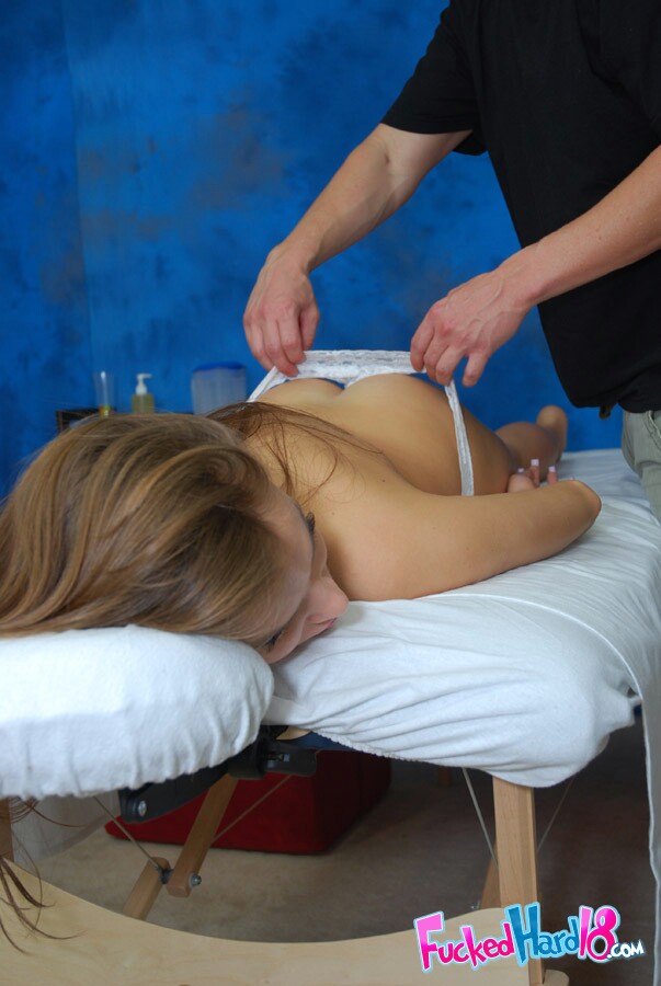 Beautiful exchange student Nika Noir fucked hard by her massage therapist